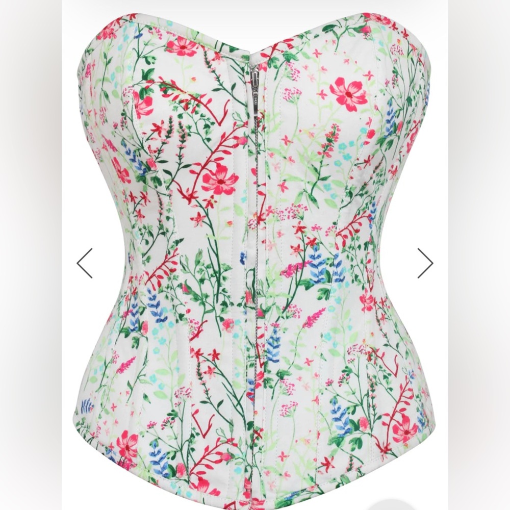 Floral Overbust Corset Top